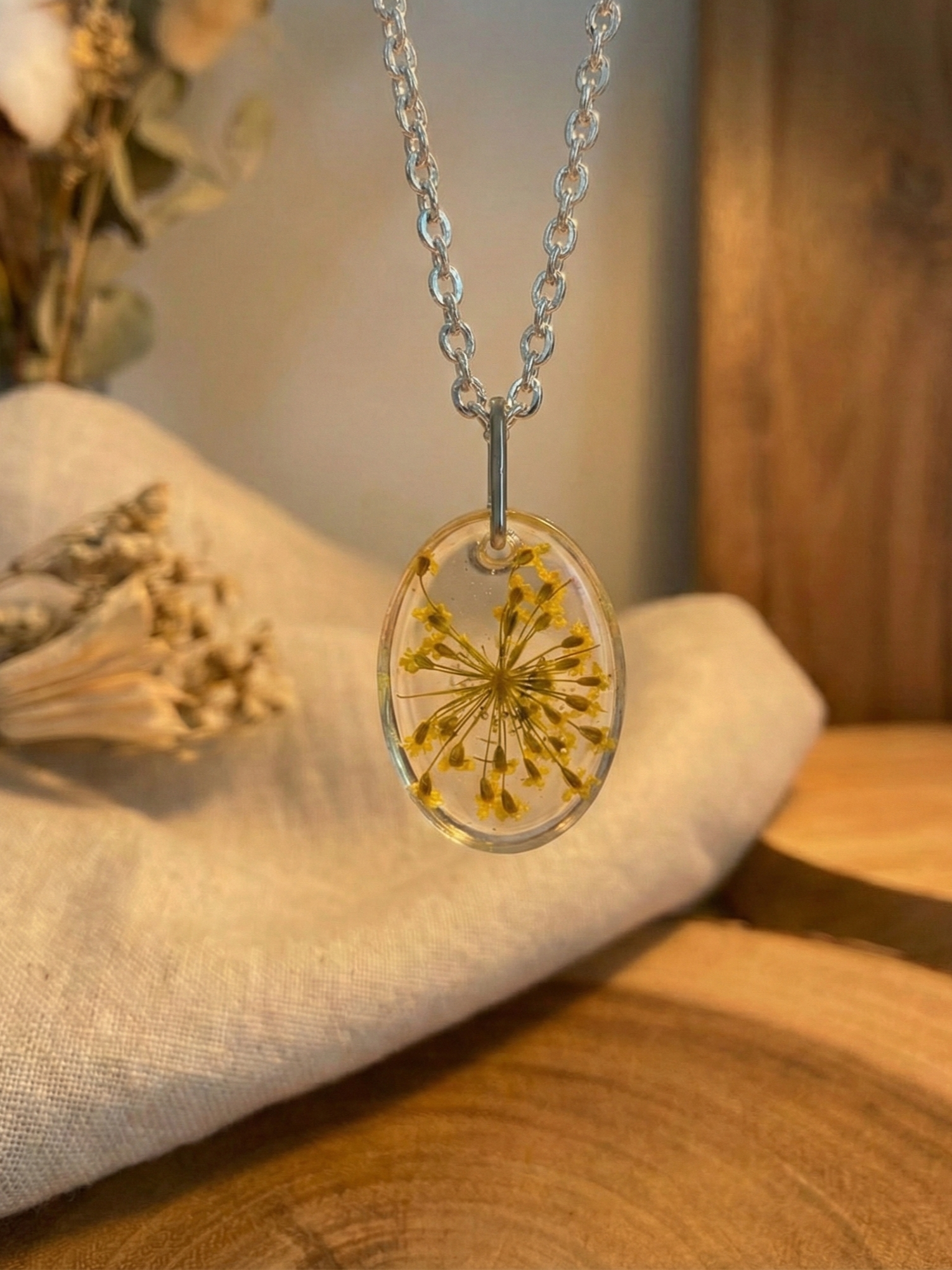 Golden Wildflower Necklace