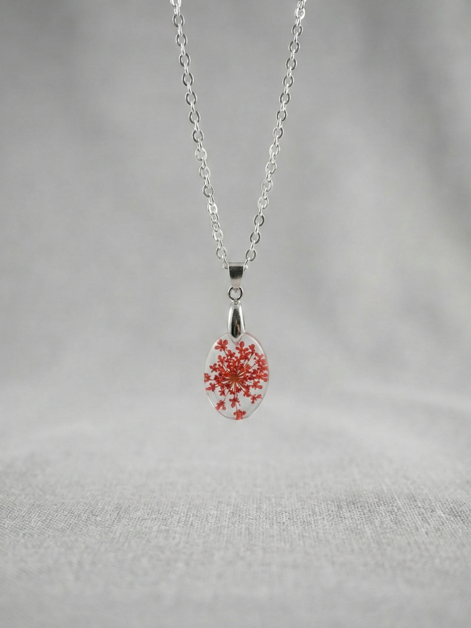 Scarlet Lace Necklace
