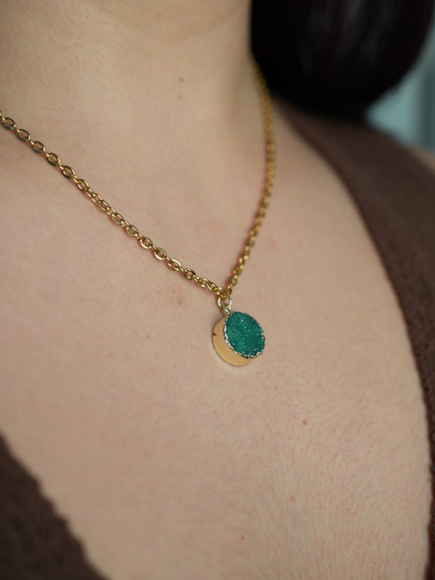 Druzy Agate Necklace - Image 4